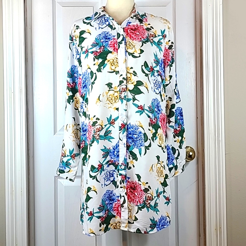 Julia Floral Tunic Blouse